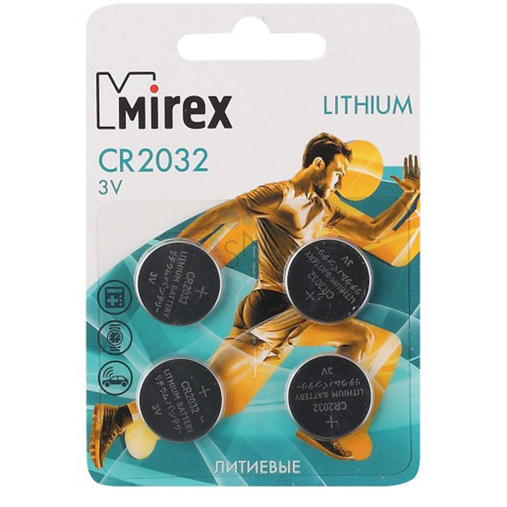 Батарейки литиевые дисковые Mirex "3 V CR2025"