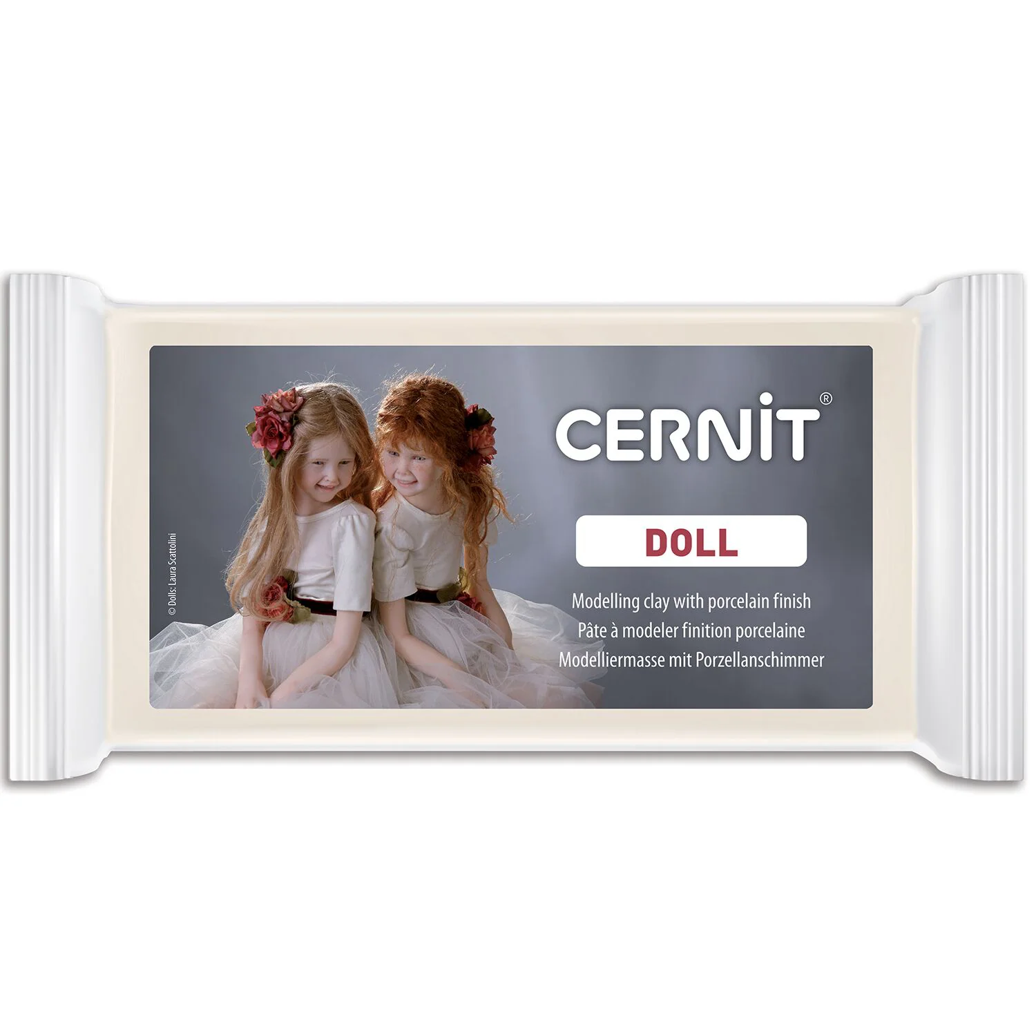 Полимерная глина "Cernit DOLL", 500 г, бисквит