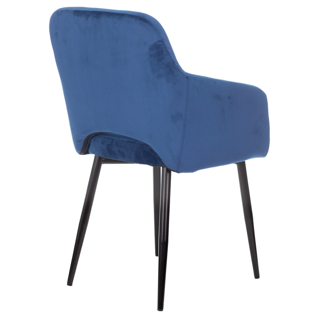 Кресло "Бюрократ CH-380F", ткань, сапфировый, каркас металл, корпус черный - 3