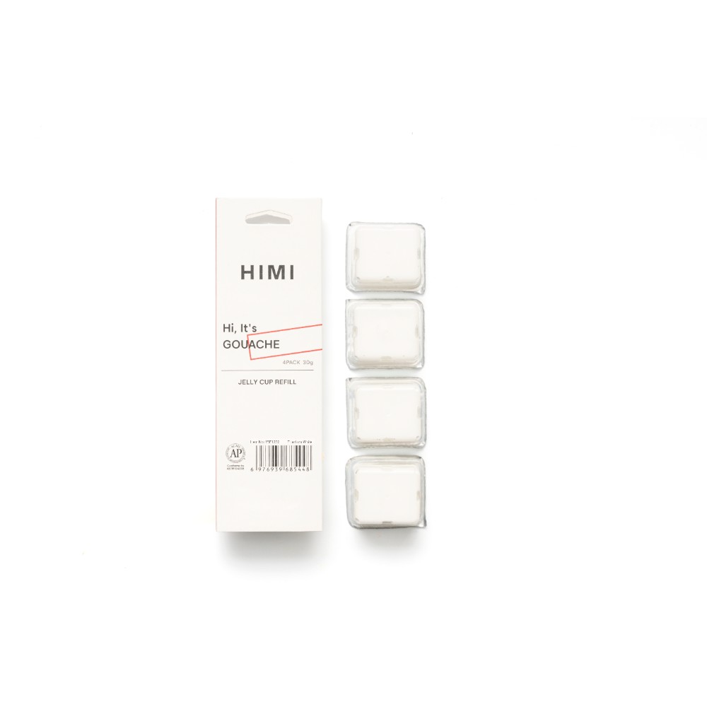 Краски гуашевые "Himi Jelly Cup", набор рефилов 4 шт.