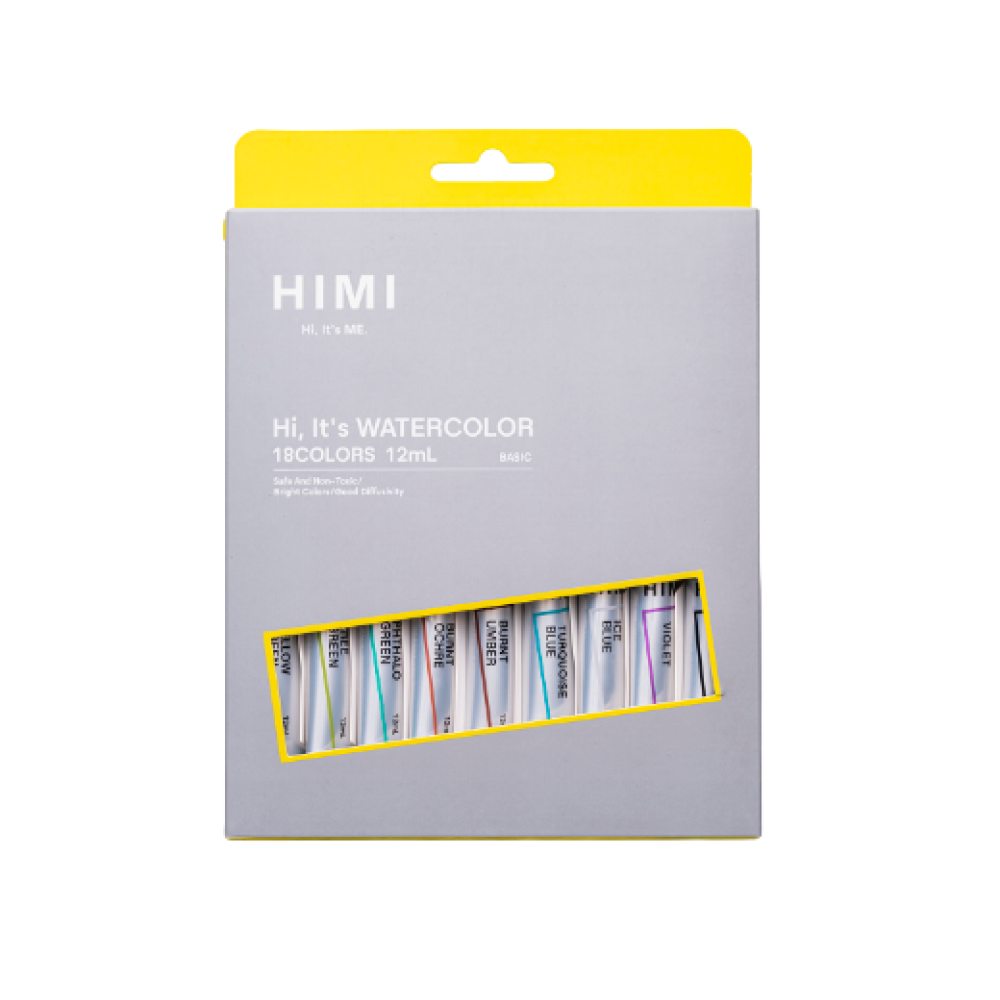 Краски акварельные "Himi Miya", 18 цветов, тубы