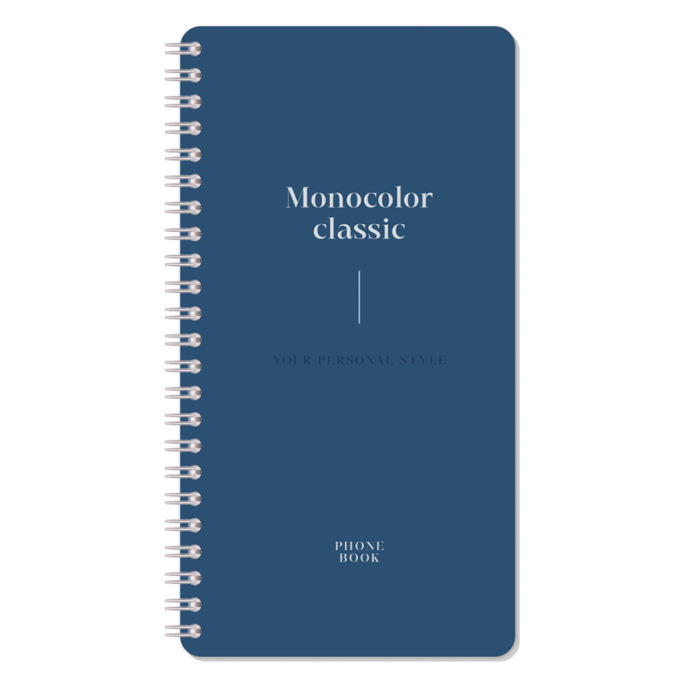 Книга алфавитная "Моноколор. Dark azure"