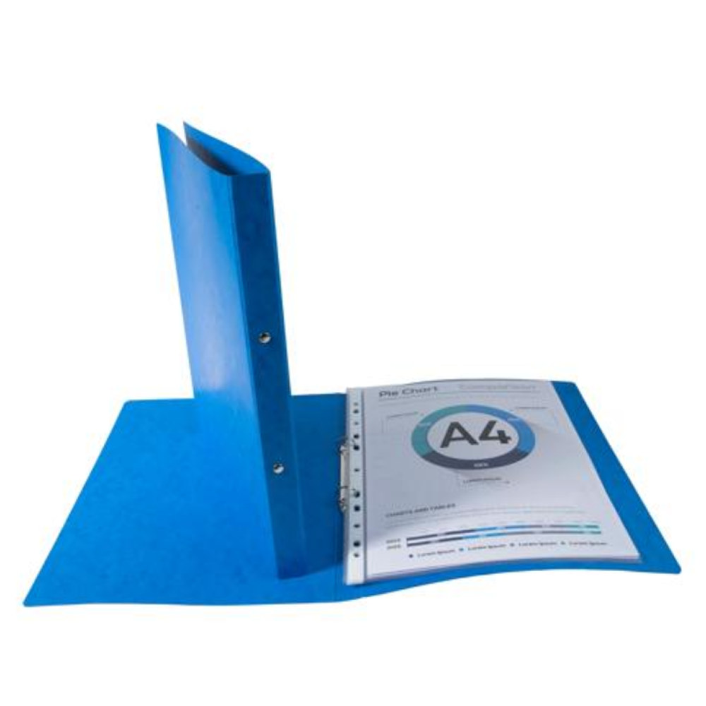 Папка на кольцах "Exacompta", картон, 20 мм, А4, синий - 2