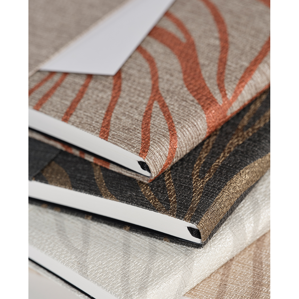 Блокнот "Waves bronze", А5, 96 листов, линейка, бронзовый - 5