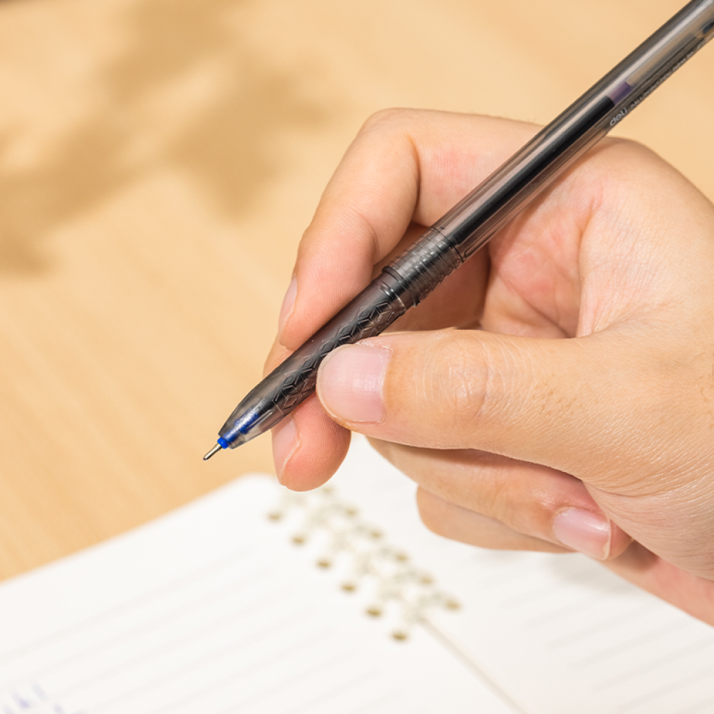 Ручка шариковая "Arrow", 0.7 мм, прозрачный, синий, стерж. синий - 4