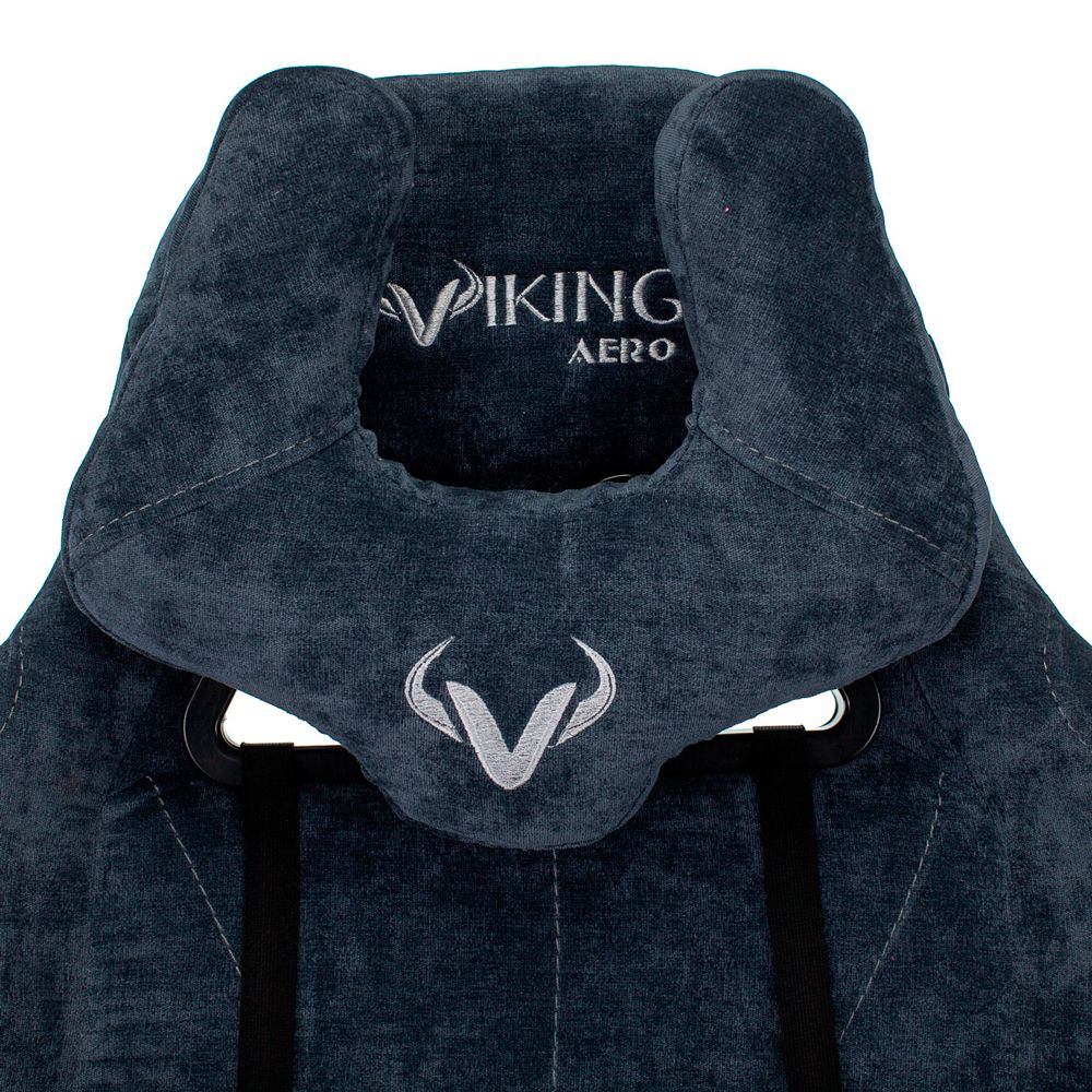 Кресло игровое Zombie "VIKING KNIGHT Fabric", ткань, металл, синий - 15