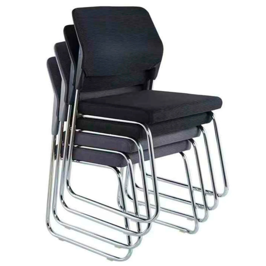 Кресло д/посетителей SitUp SKY Chrome сетка, черный - 4