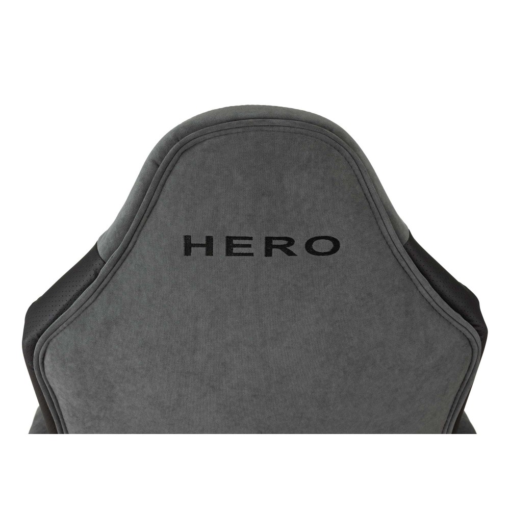 Кресло игровое Бюрократ "Zombie Hero", ткань, экокожа, пластик, серый - 5