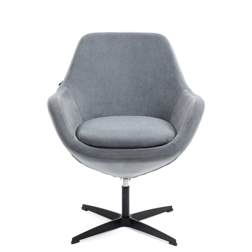 Кресло мягкое EVERPROF Rocky, ткань, серый, металл - 2