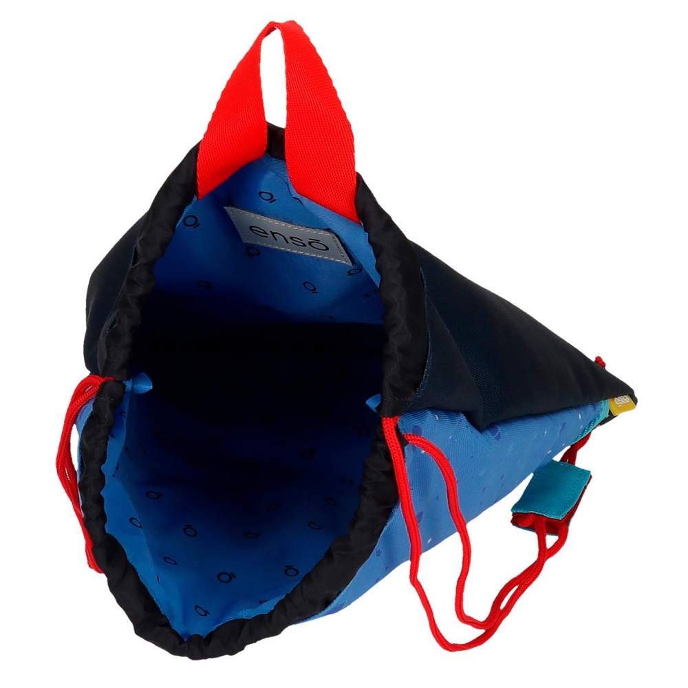 Мешок для обуви Enso "Outer space", 34x27 см, полиэстер, синий, черный