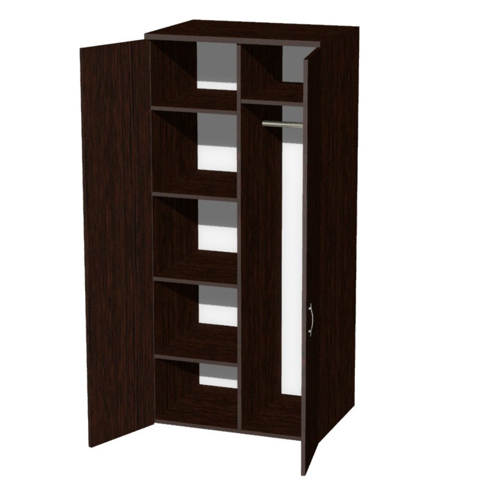 Коллекция Макси шкаф М07 с перегородкой и полками, 800x580x1780 мм