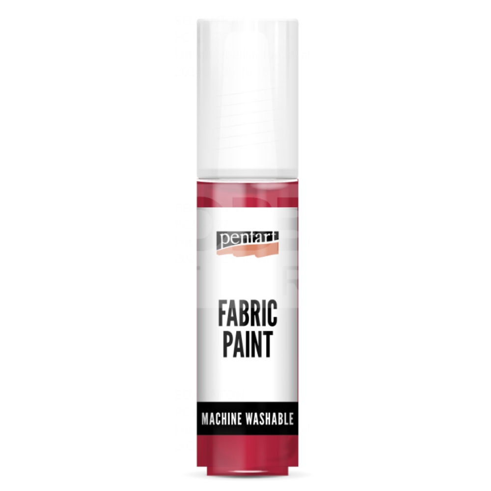 Краски для текстиля "Pentart Fabric paint", красный, банка