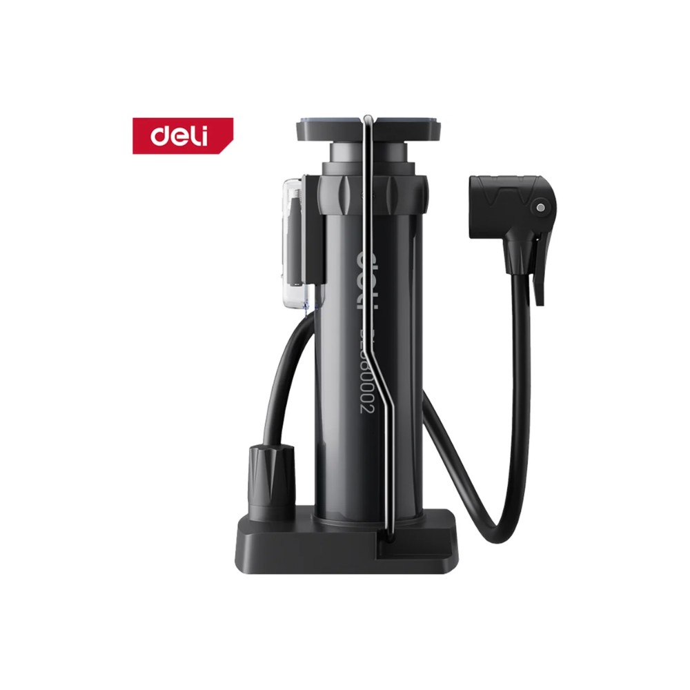 Насос велосипедный ножной Deli YS EDL880002, 5.5bar/80psi - 5