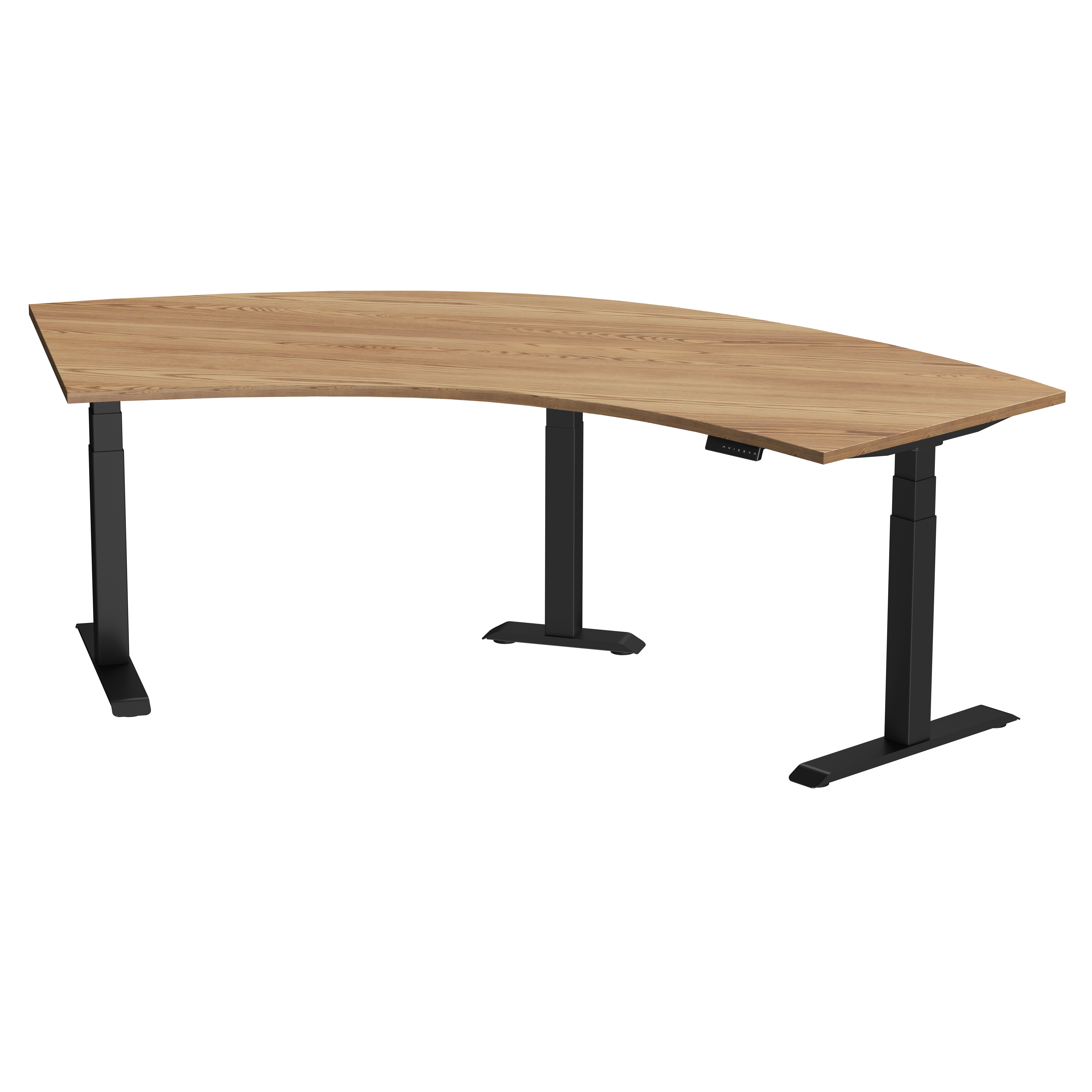 Каркас стола с электроприводом трехмоторный AOKE, Well Desk Wing Pro, черный (AK3YJYT-TYZF3-90/120/180 BK) - 6