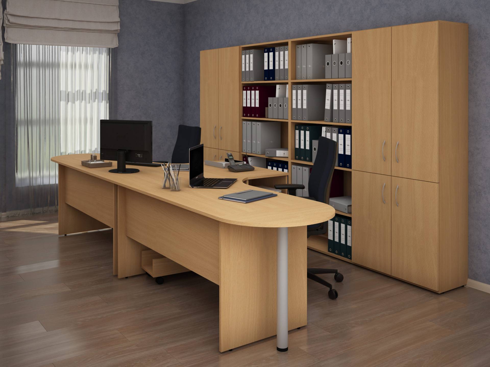 Коллекция Столица стеллаж С-112, 400х337х780 мм, бук - 11