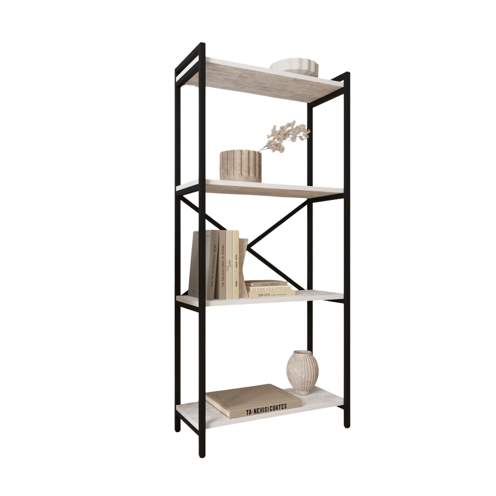 Стеллаж ALLERD RION, черный муар