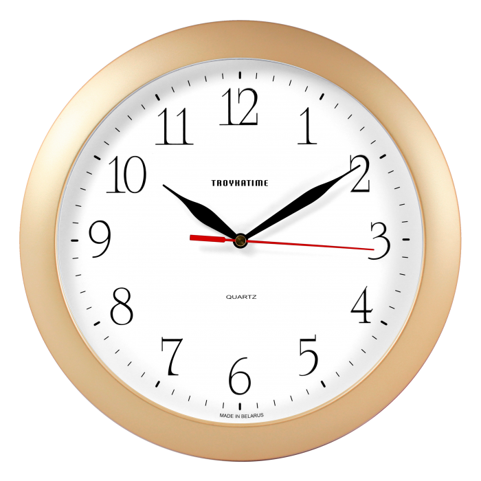 Часы настенные "966650", золотистый