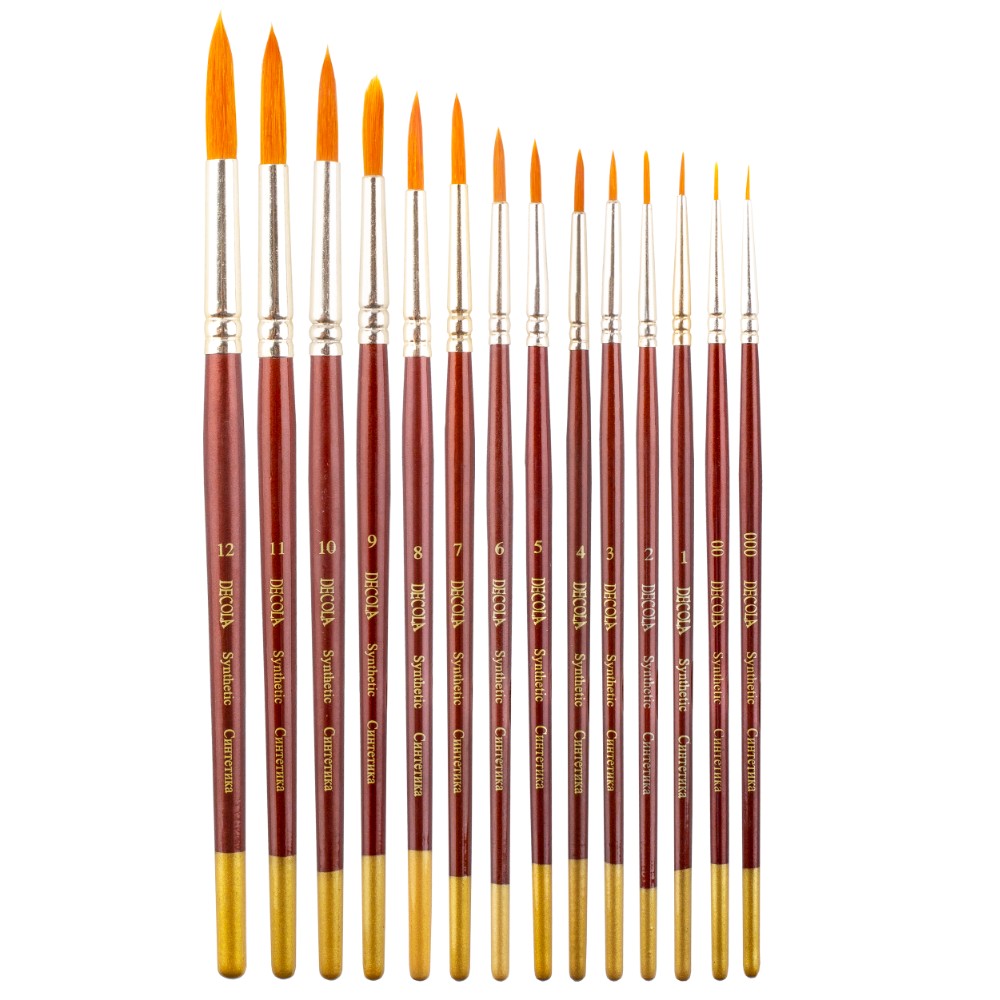 Кисть "Decola", синтетика, круглая, №4 - 3