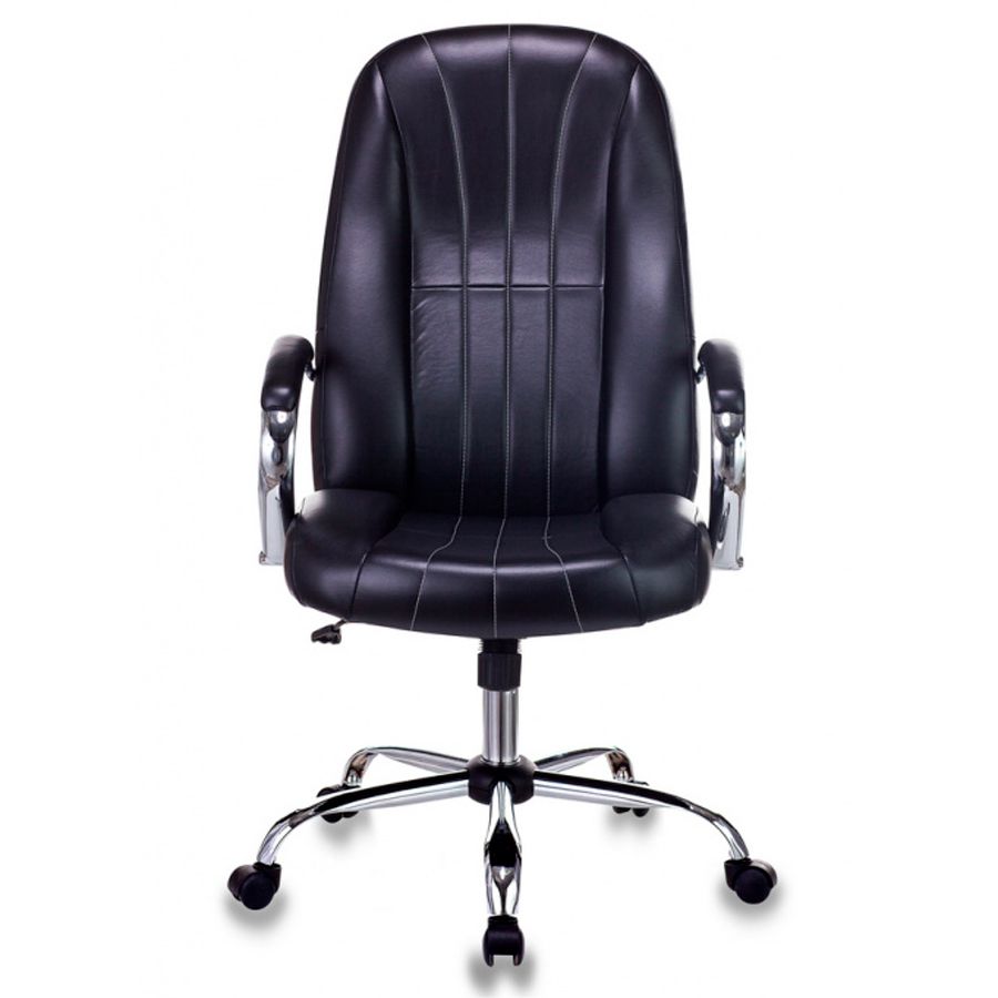 Кресло для руководителя Бюрократ T-898SL черный Leather Venge Black, эко.кожа, металл - 2
