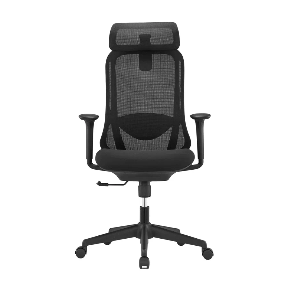 Кресло для руководителя SitZone U-090A, сетка, ткань, пластик, черный, -30% - 2