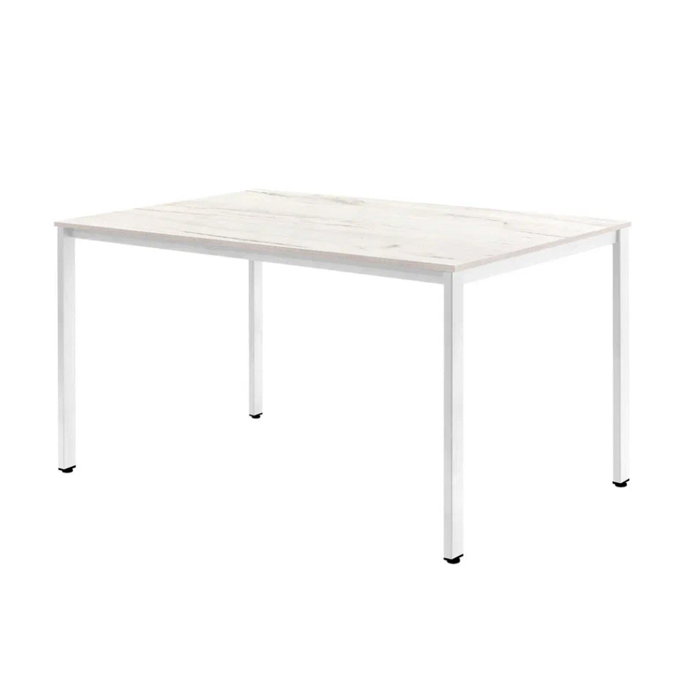 Стол Millwood Сеул, 1300х800 мм, металлокаркас белый