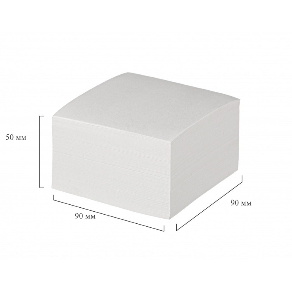 Бумага для заметок "Attache Economy", 90x90x50 мм, белый - 2