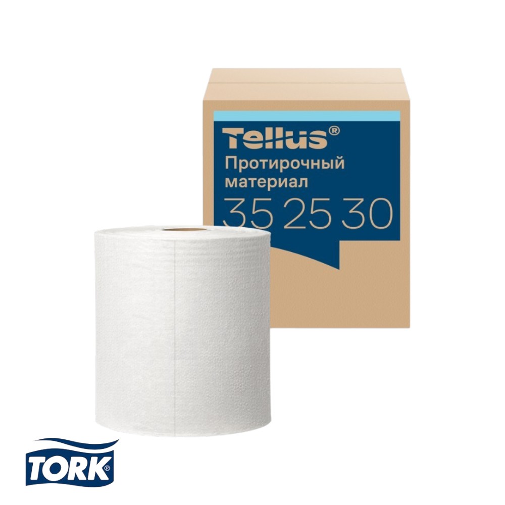 Протирочный материал нетканый Tellus c центральной вытяжкой повышенной прочности