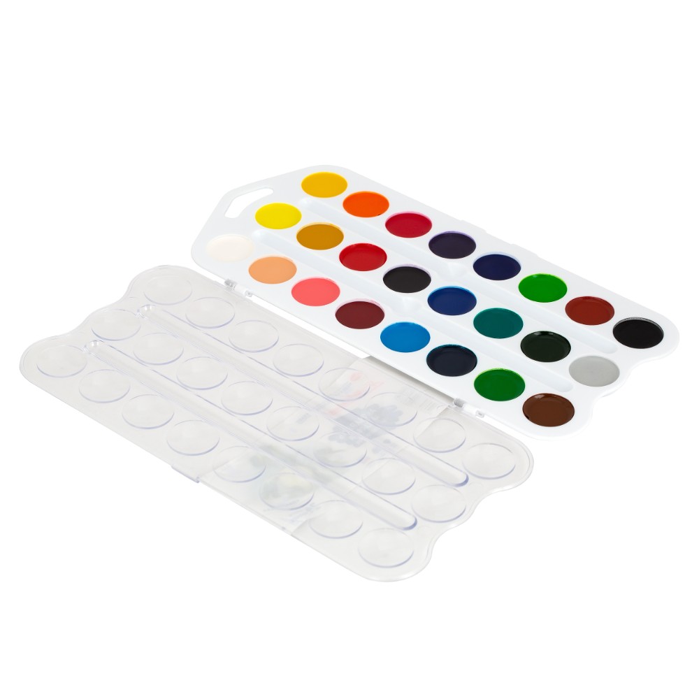 Краски акварельные "Я - Художник!", 24 цвета, пластик, белый - 5