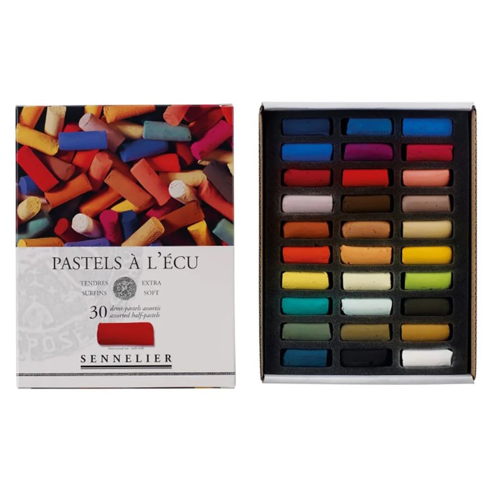 Набор сухой пастели "À l'écu Half Pastel", 30 цветов - 2