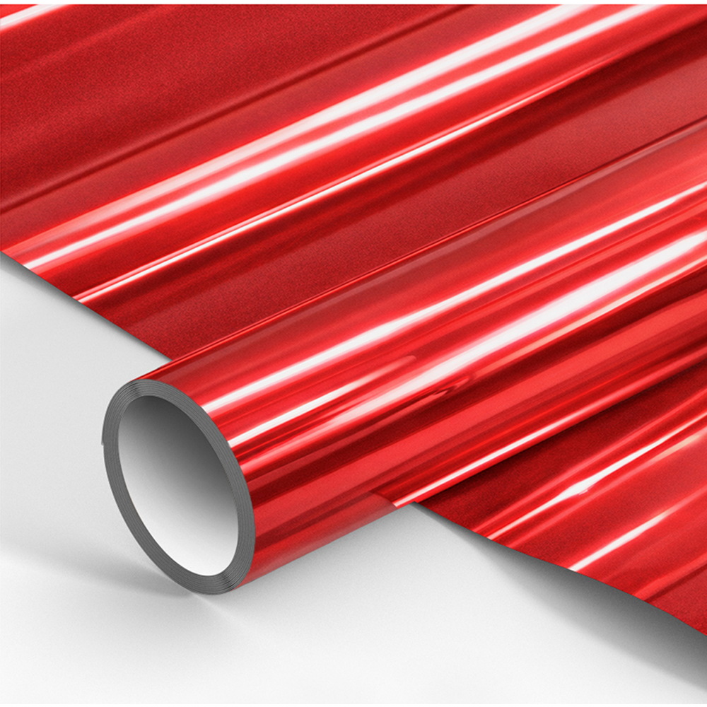 Бумага декоративная в рулоне "Металлик. Красный"