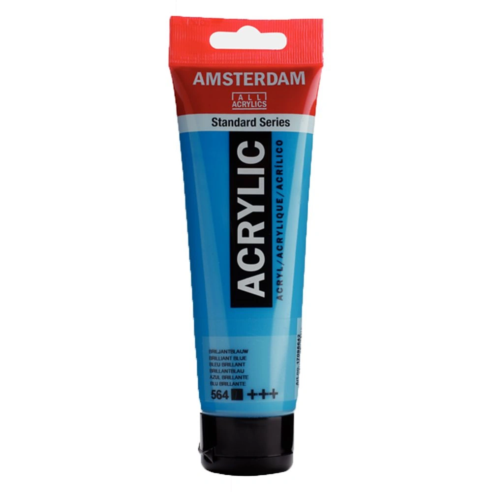 Краски акриловые "Amsterdam", 564 ярко-синий, 120 мл, туба