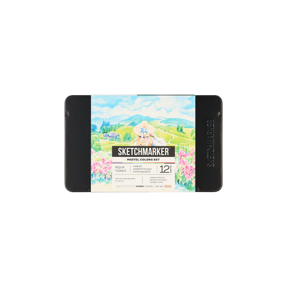 Цветные карандаши акварельные "Sketchmarker Пастельные оттенки"