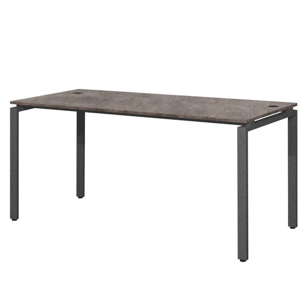 Стол письменный Millwood Лофт Сиэтл (ДТ-5), 1600х700 мм, металлокаркас графит