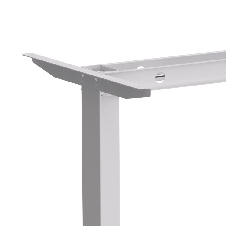 Стол с электроприводом WellDesk Basic 1300x675х18 белый/акация лэйкленд (9191460+9072453) - 5