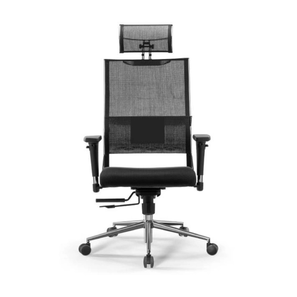 Кресло компьютерное ErgoLife SynchroSit Air-180 B2-311D, ткань, сетка, черный - 3