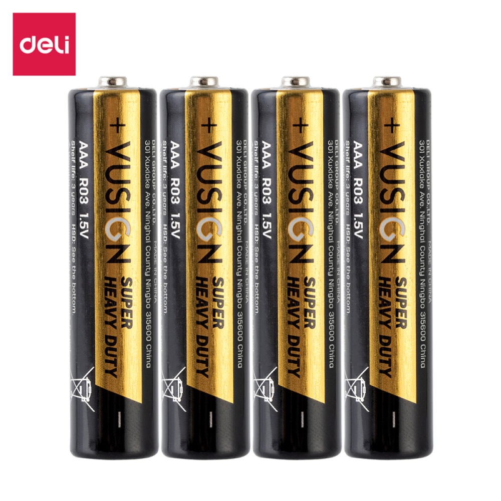 Батарейки солевые Deli "VUSIGN AA/R6P"