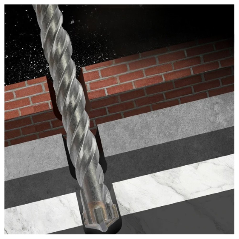 Бур по бетону Deli YS EDH-Y08210, 8 x 210 мм, SDS-PLUS - 3