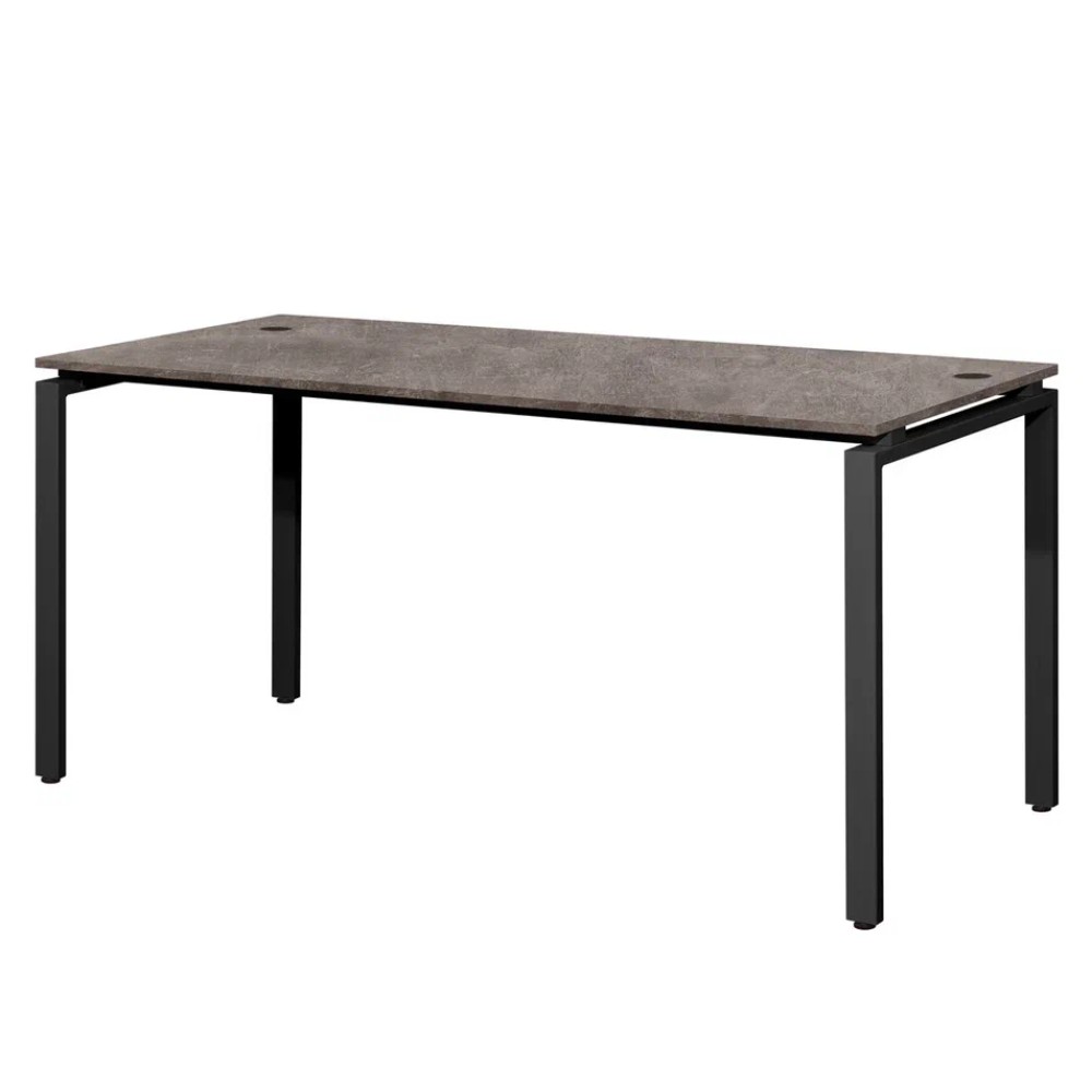 Стол письменный Millwood Лофт Сиэтл (ДТ-5), 1600х700 мм, металлокаркас черный