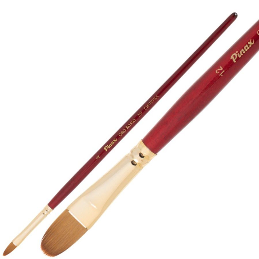 Кисть для рисования "Pinax Oro Rosso" синтетика, овальная