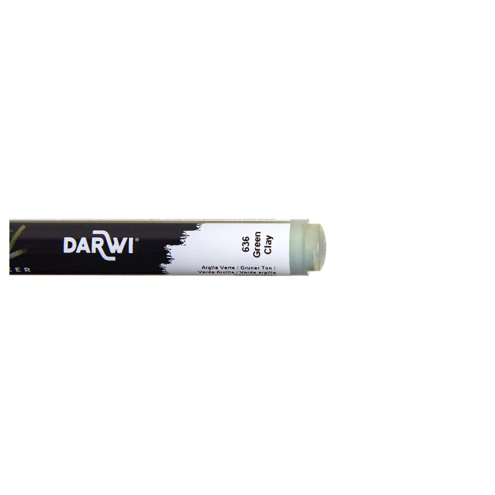 Маркер акриловый "Darwi.Marbel" 636, зеленый землистый - 3