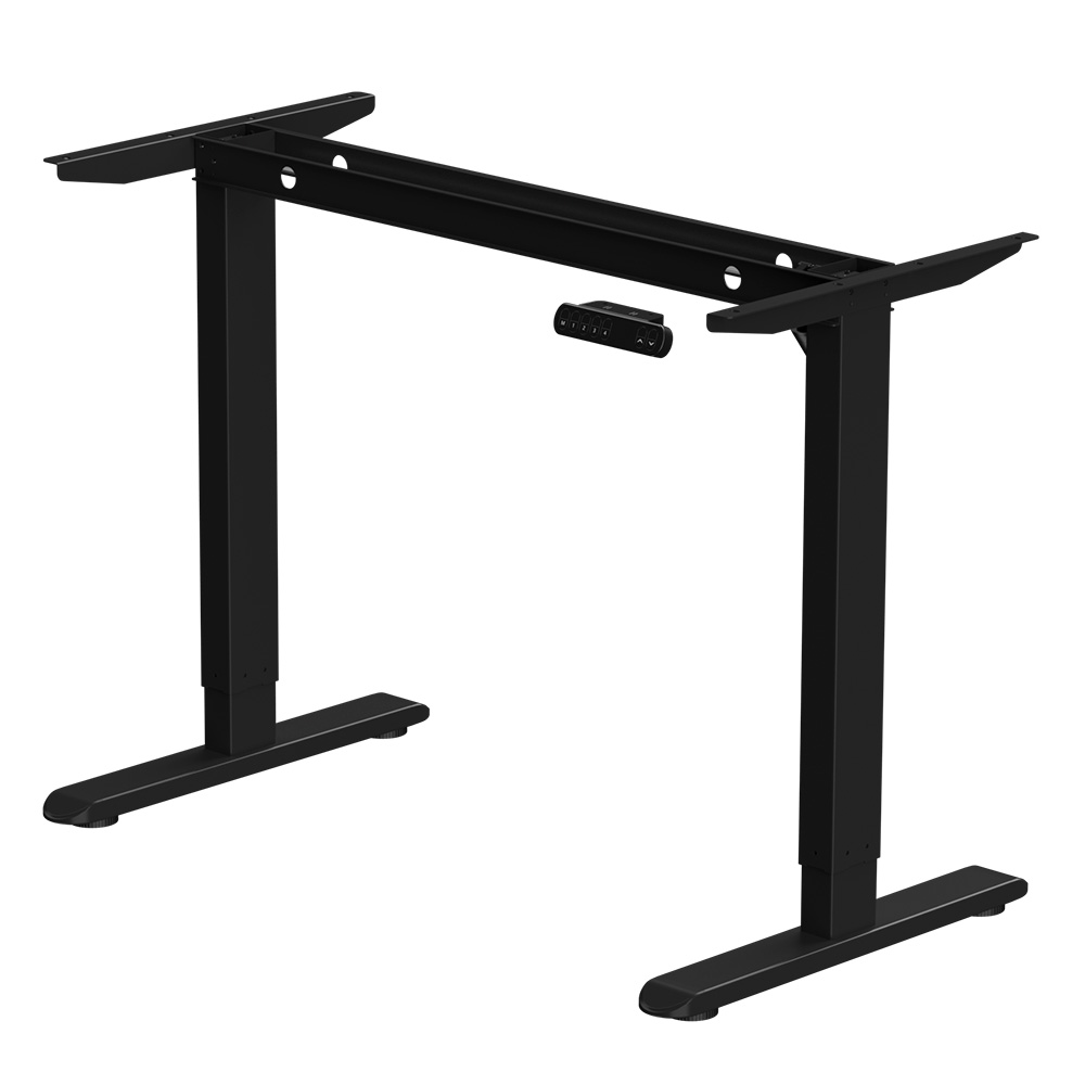 Стол с электроприводом WellDesk Basic 1200x675х18 черный/дуб стирлинг (9191456+9197777) - 4