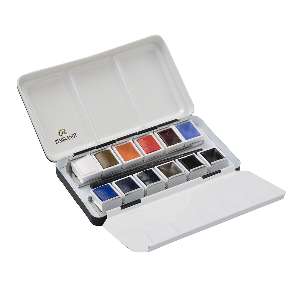 Набор красок акварельных пейзажных "Rembrandt", 12 цветов