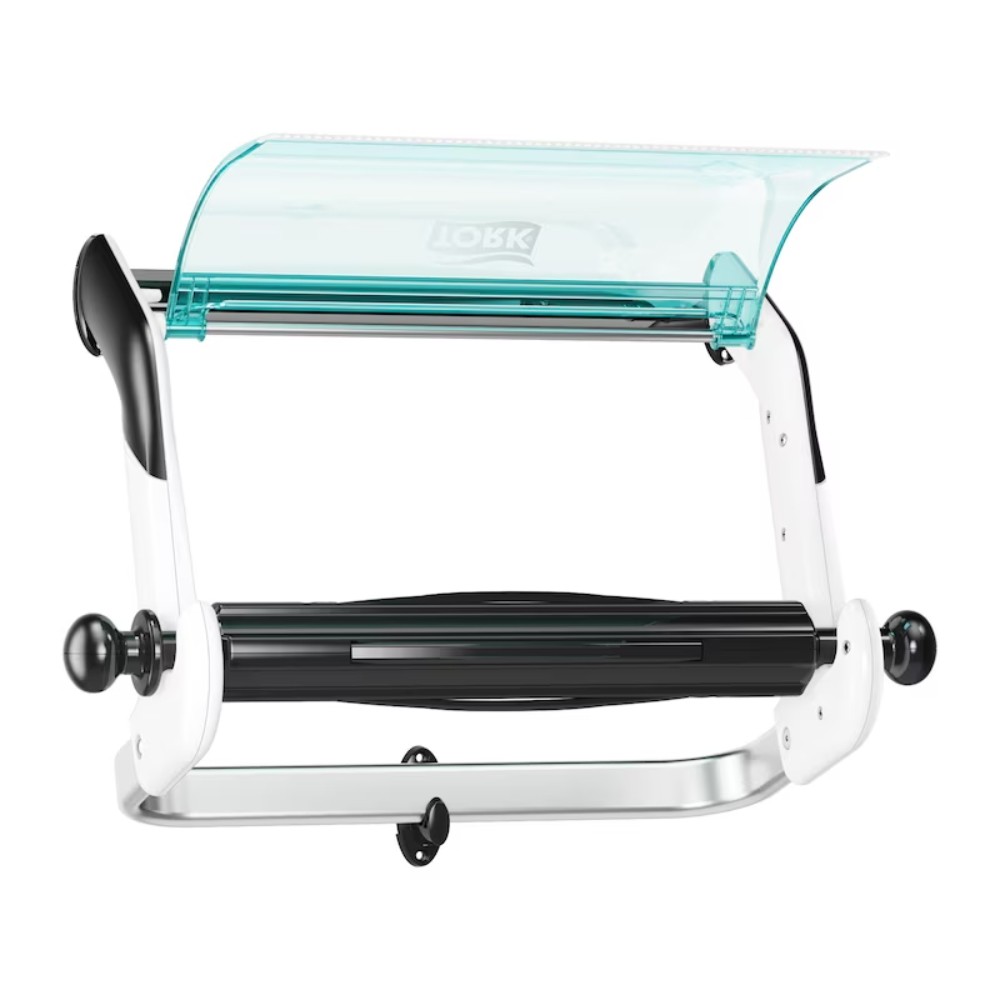 Диспенсер TORK для протирочных материалов, в рулонах, белый, голубой, W1, настенный - 5