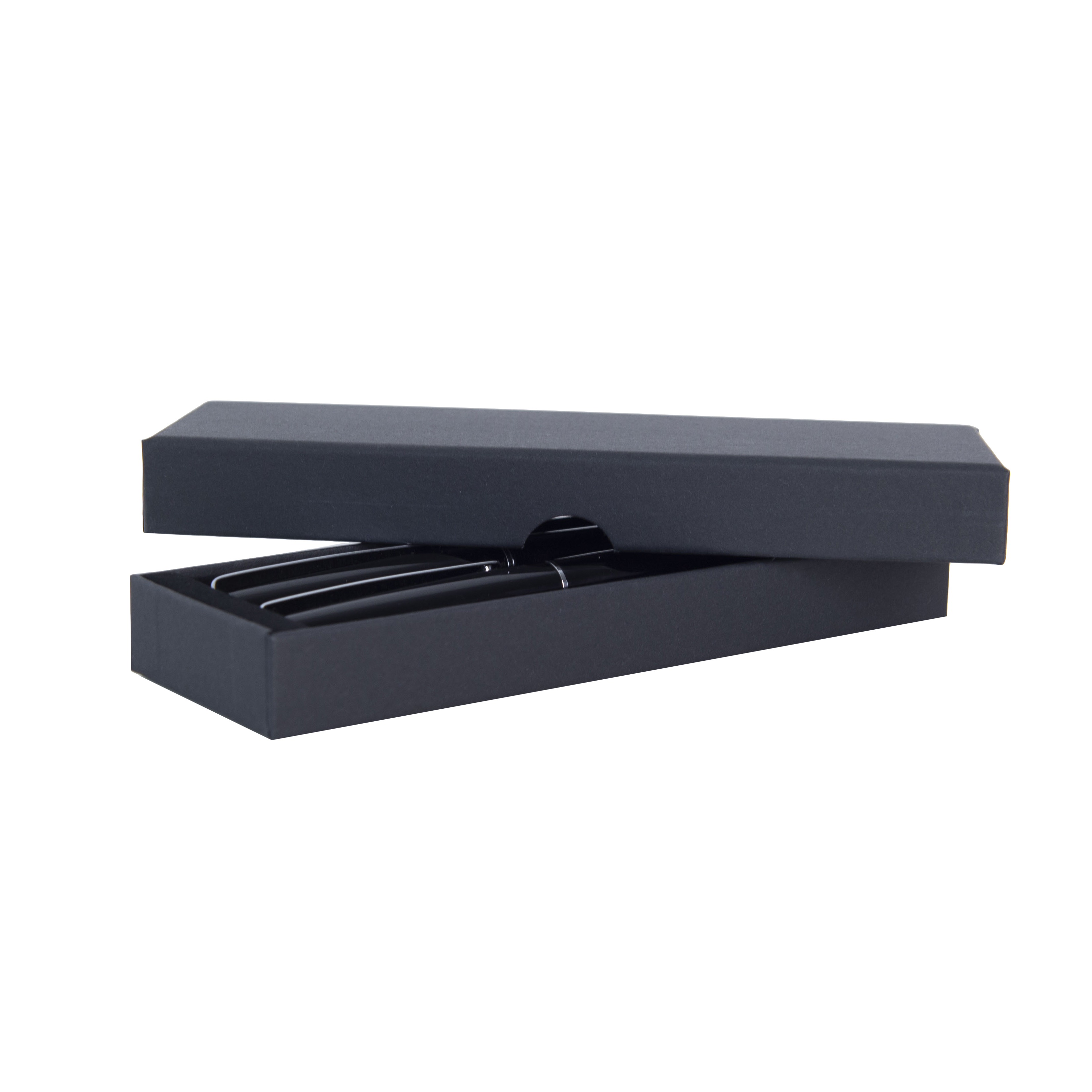 Набор ручек "Eternity": ручка шариковая автоматическая и роллер, черный, серебристый - 4