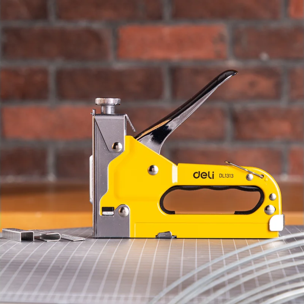 Степлер Deli YS EDL1313, механический, 3-в-1 + комплект скоб (П, U, T) - 2