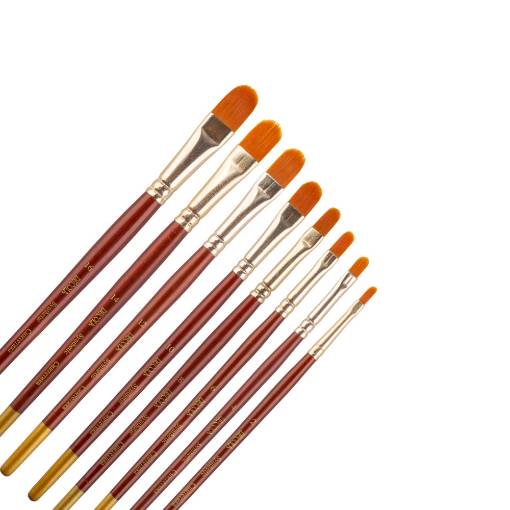 Кисть "Decola", синтетика, овальная, №10 - 5