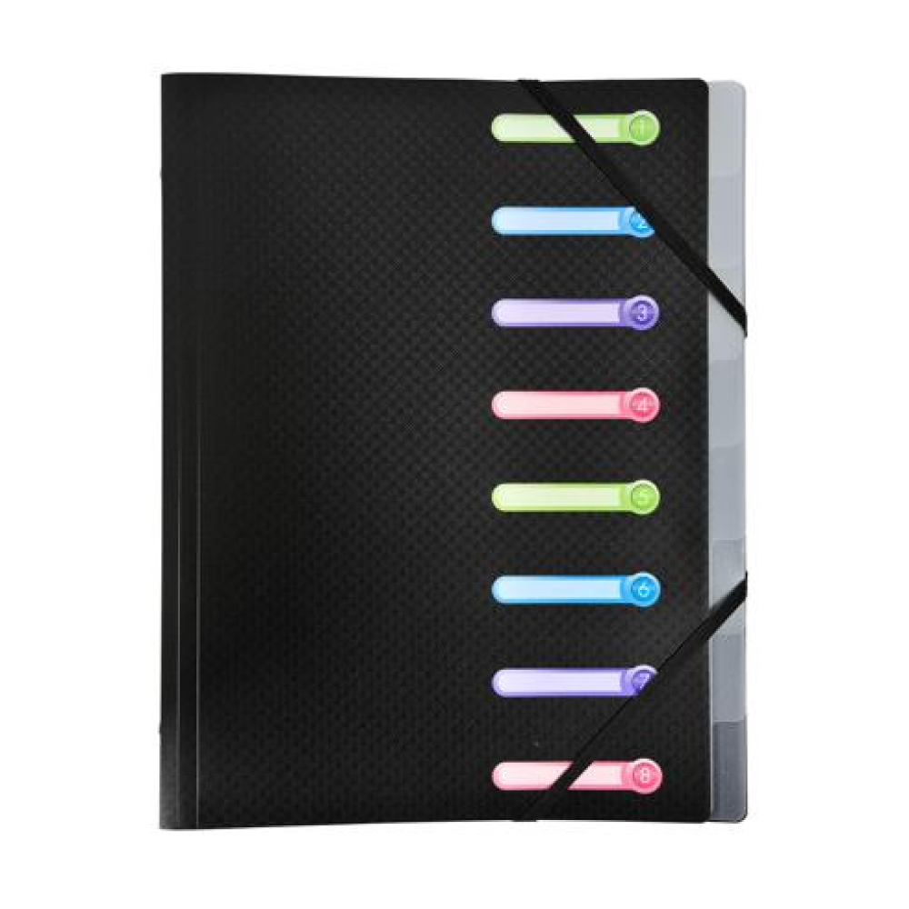 Папка на резинках "Opak", 10 мм, пластик, ассорти - 5