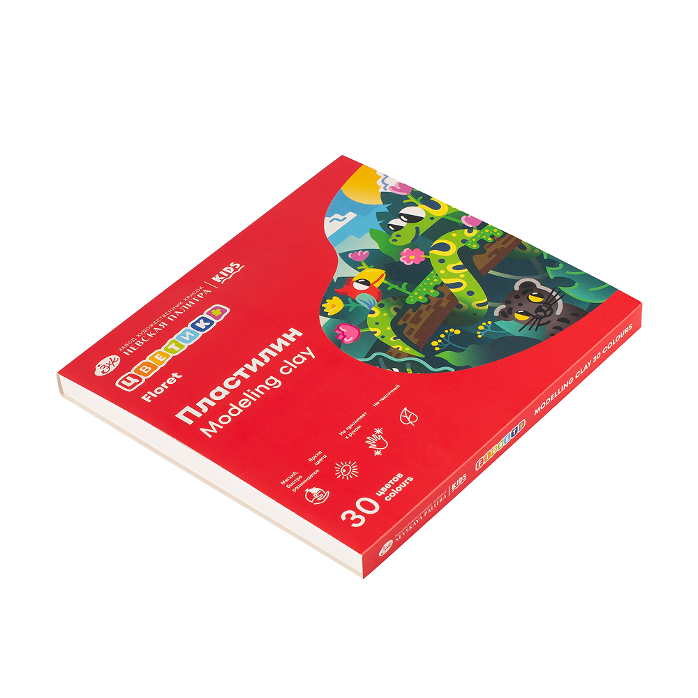 Пластилин "Цветик", 30 цветов  - 2