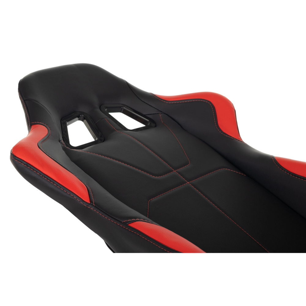 Кресло игровое Бюрократ Zombie VIKING 5 AERO Red Edition экокожа, черный, красный - 11