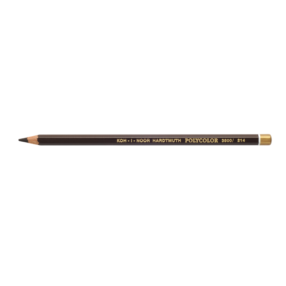 Карандаш цветной Koh-I-Noor "Polycolor 3800", 214 земля коричневая темная